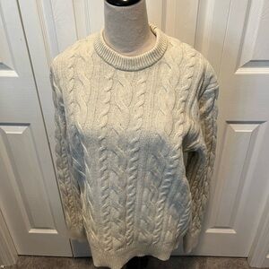 GAP Off-White Cable Knit Sweater